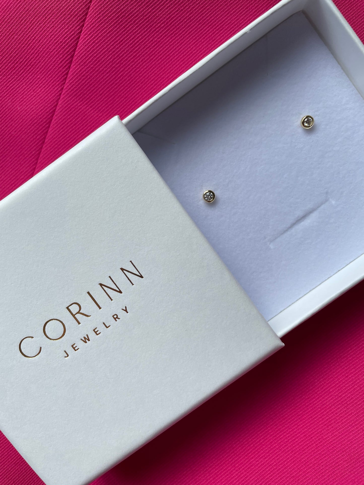 Cercei Stud Moissanite Diamond din argint 925