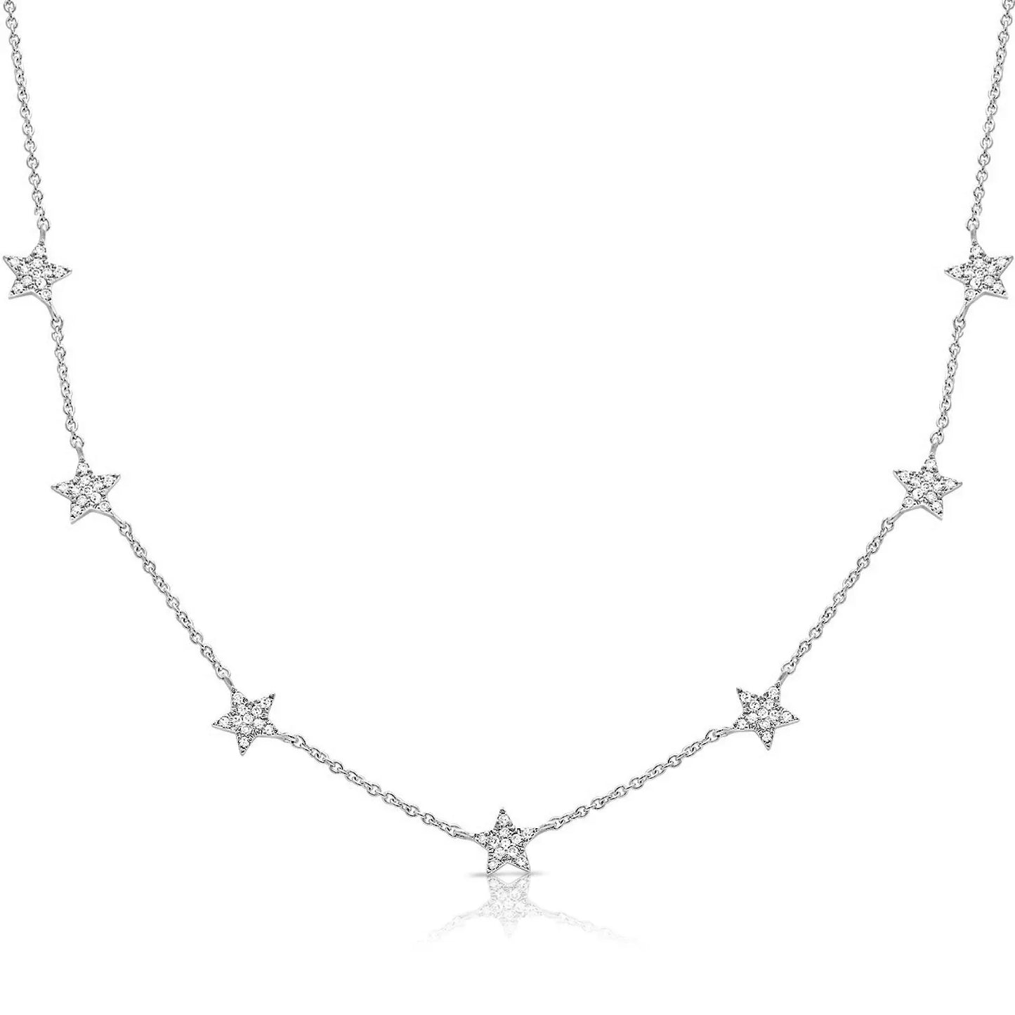 Colier din argint 925 cu stelute si pietre de zirconiu Full Shiny Stars