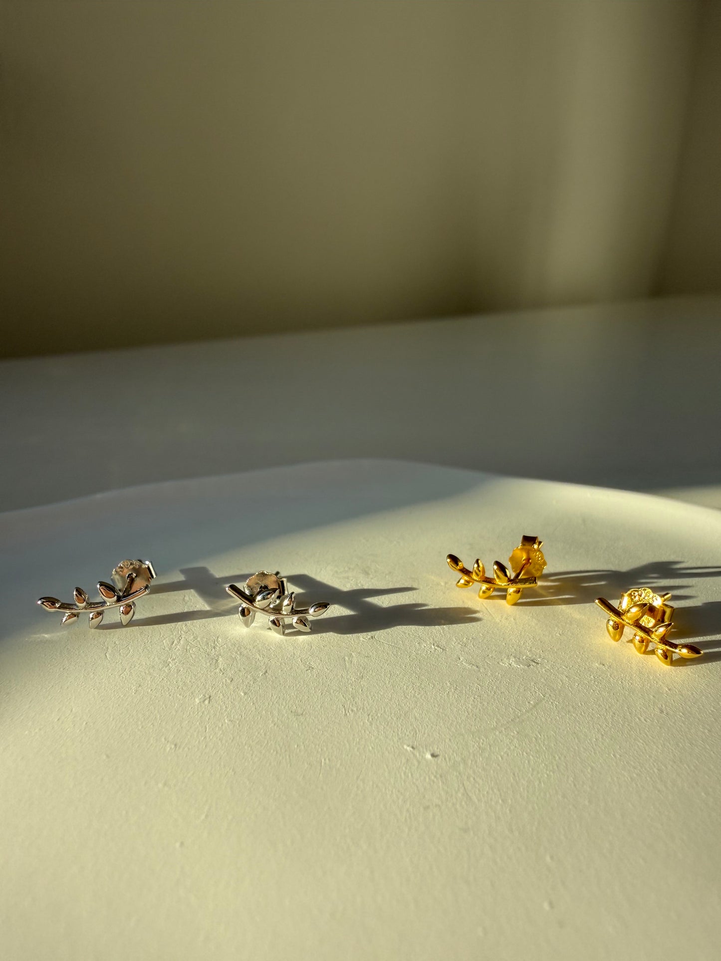 Cercei Little Leaves din Argint 925