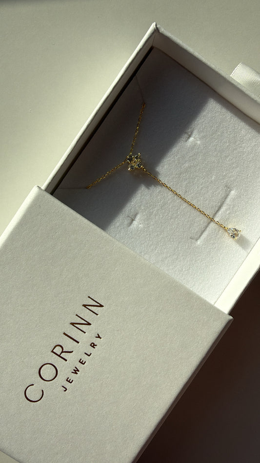 Colier Glam Drop din Argint 925
