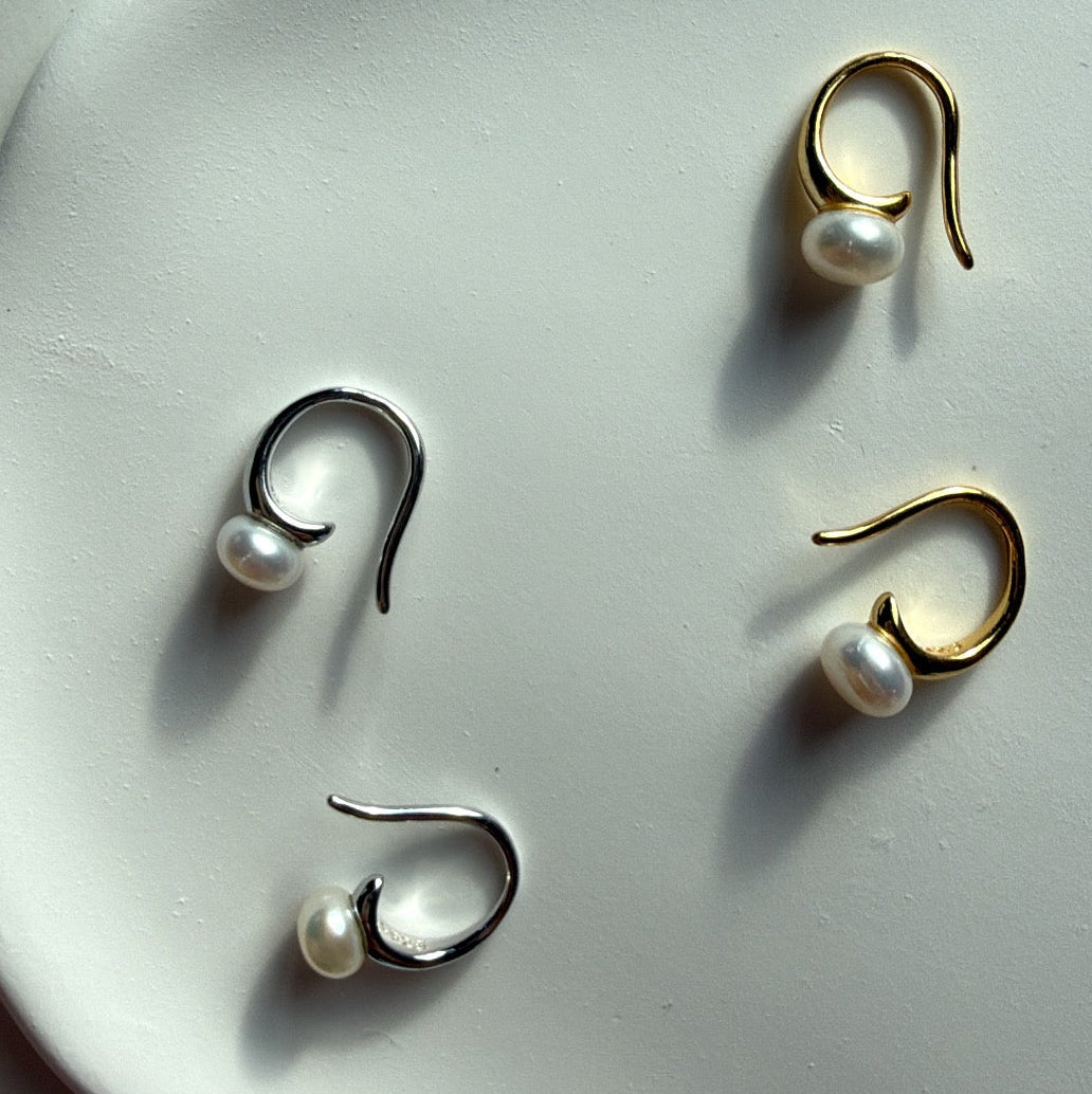 Cercei Pearl Drop din Argint 925