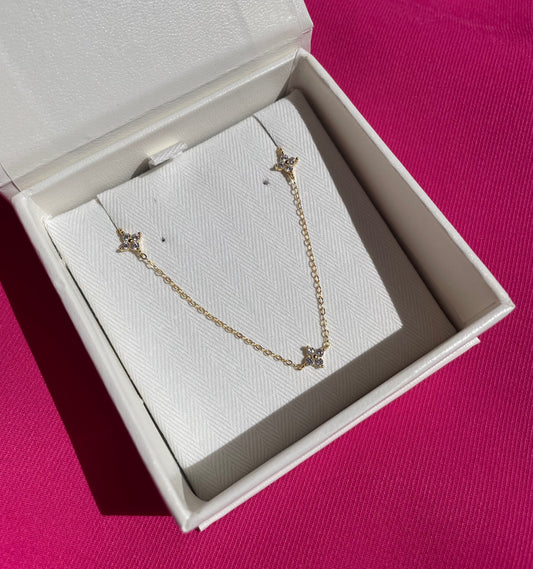 Colier cu floricele din Argint 925