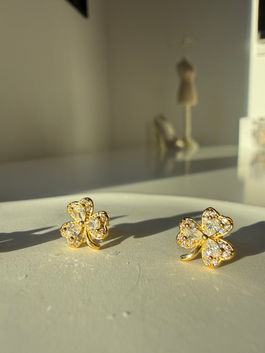 Cercei trifoi din Argint 925