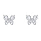 Cercei din argint 925 Crystal Butterfly