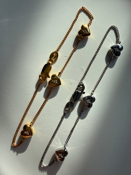 Bratara cu inimioare din Argint 925