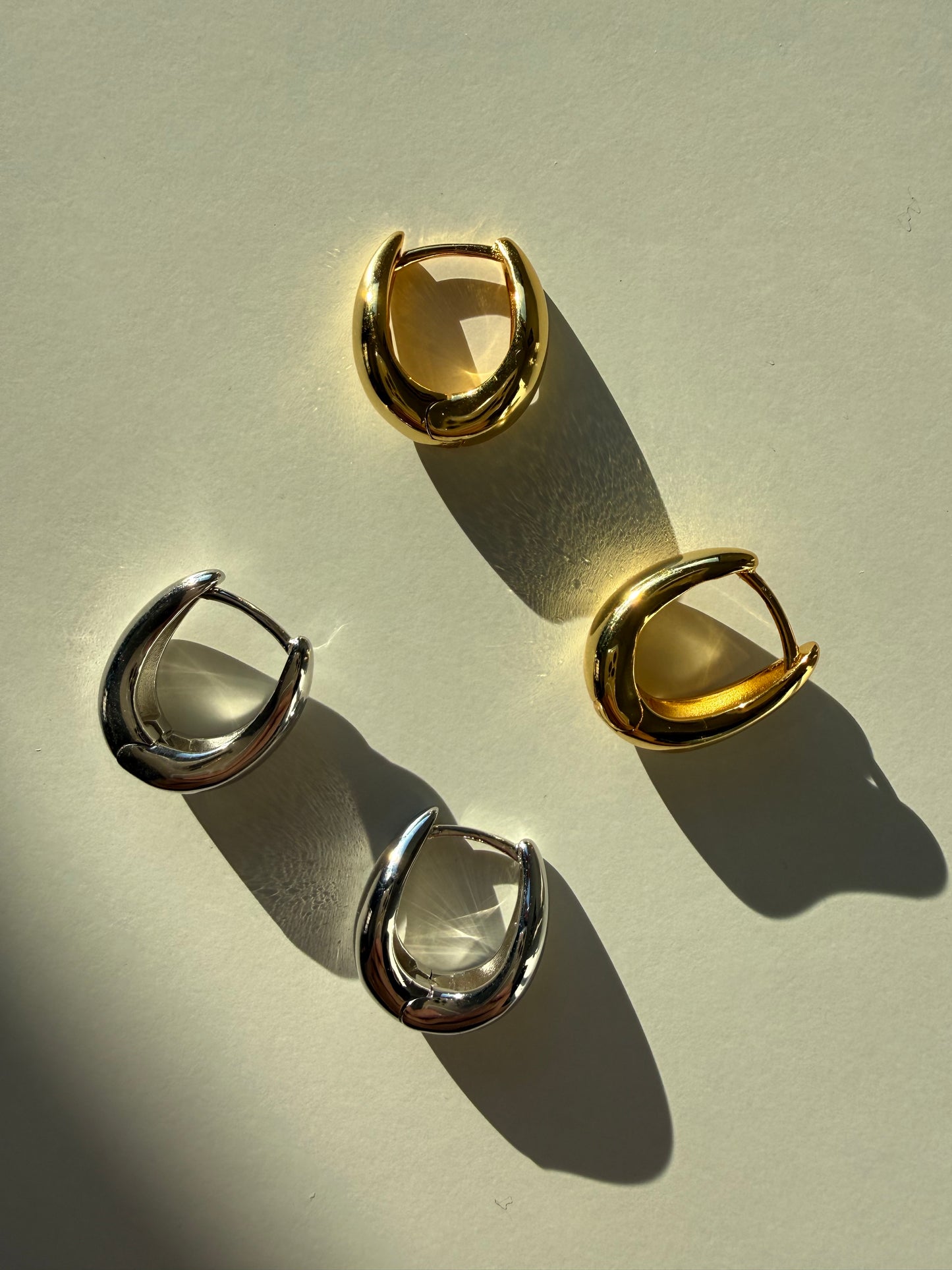 Cercei Wave Blow din Argint 925