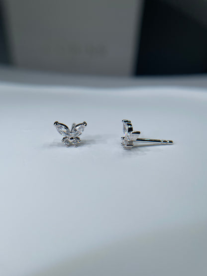 Cercei din argint 925 Mini-Butterfly