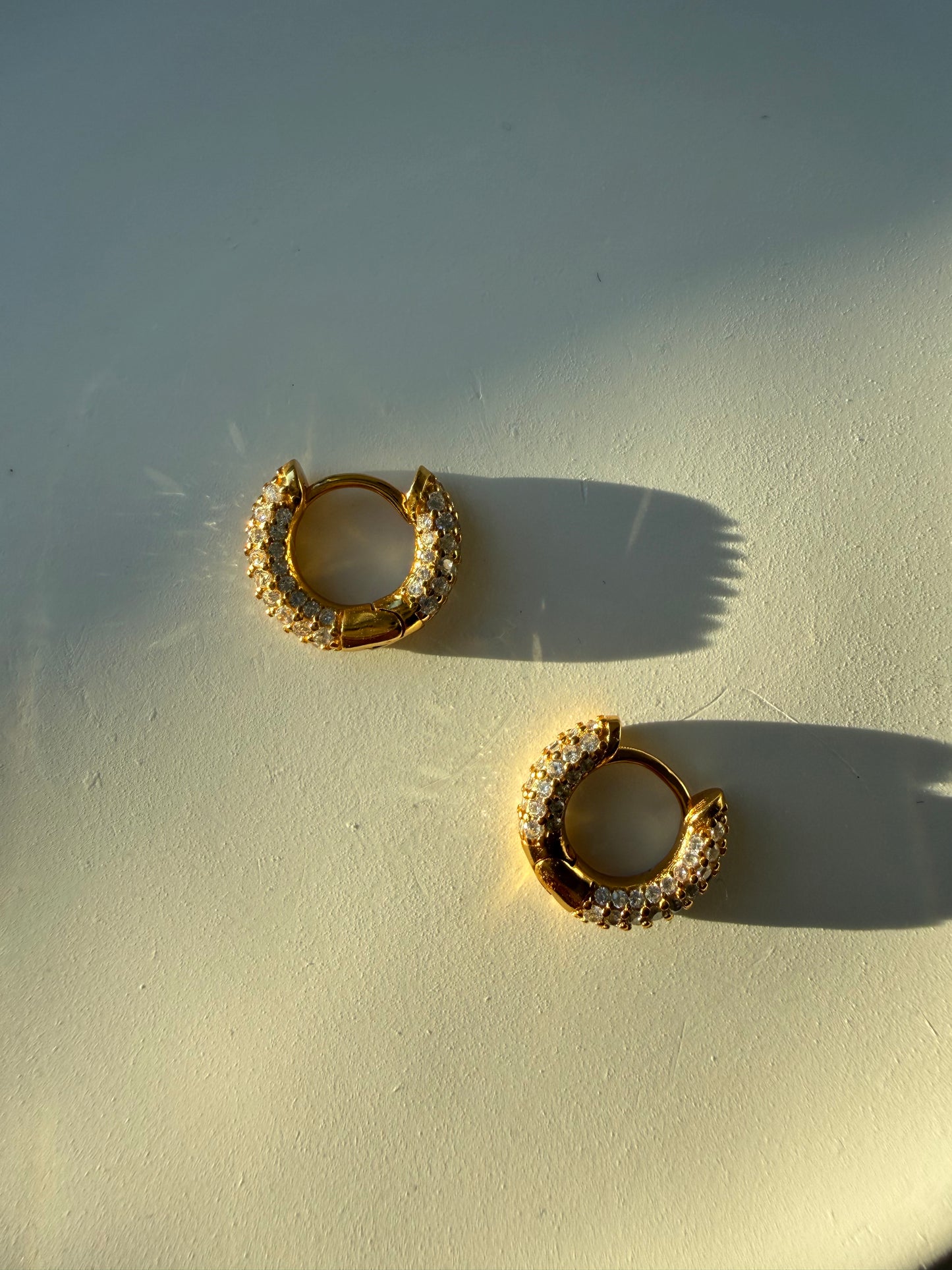 Cercei Crystal Hoops din Argint 925