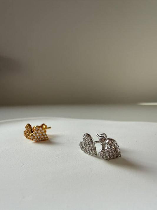 Cercei Shiny Heart din Argint 925