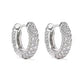 Cercei Crystal Hoops din Argint 925