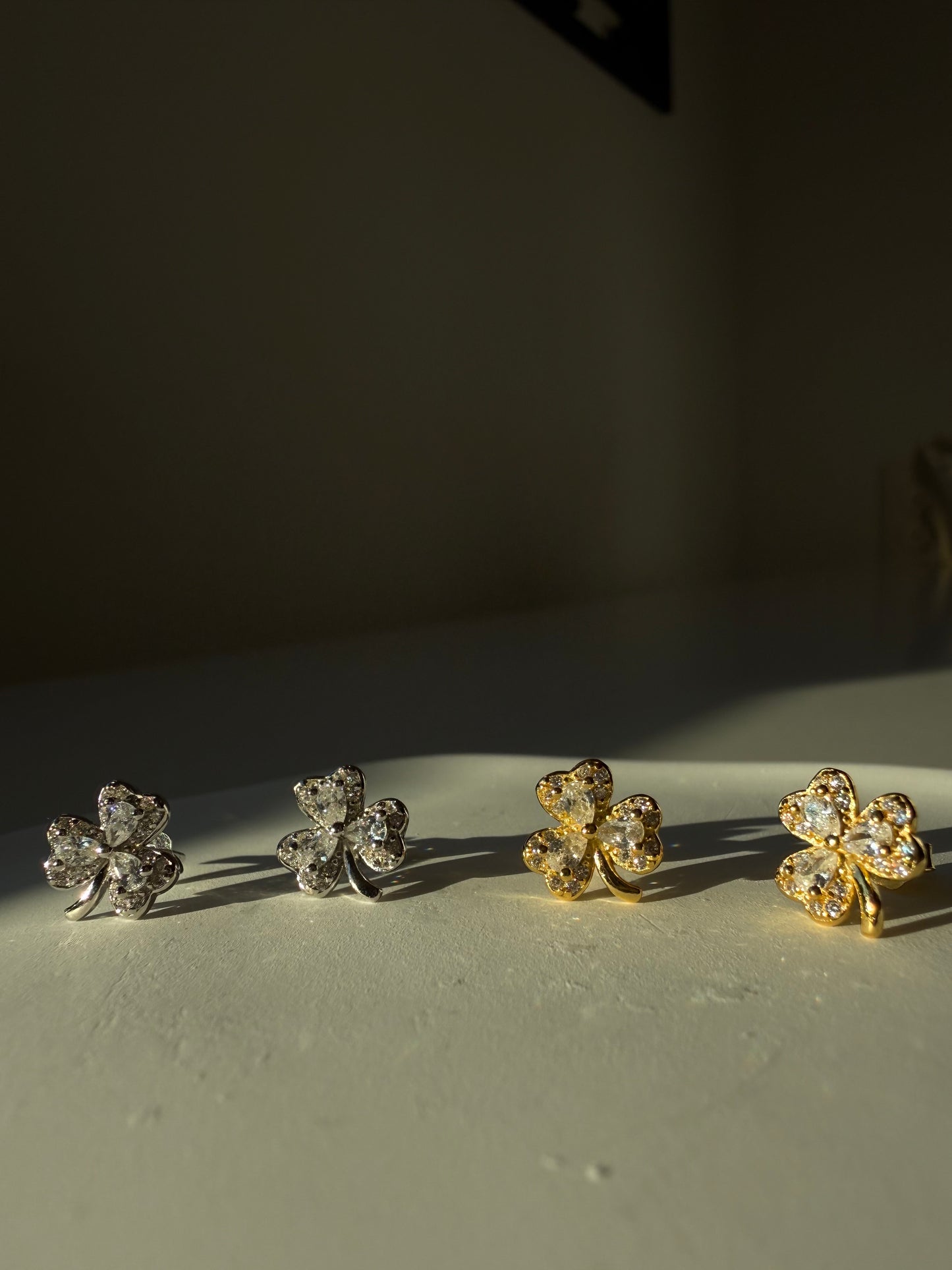 Cercei trifoi din Argint 925