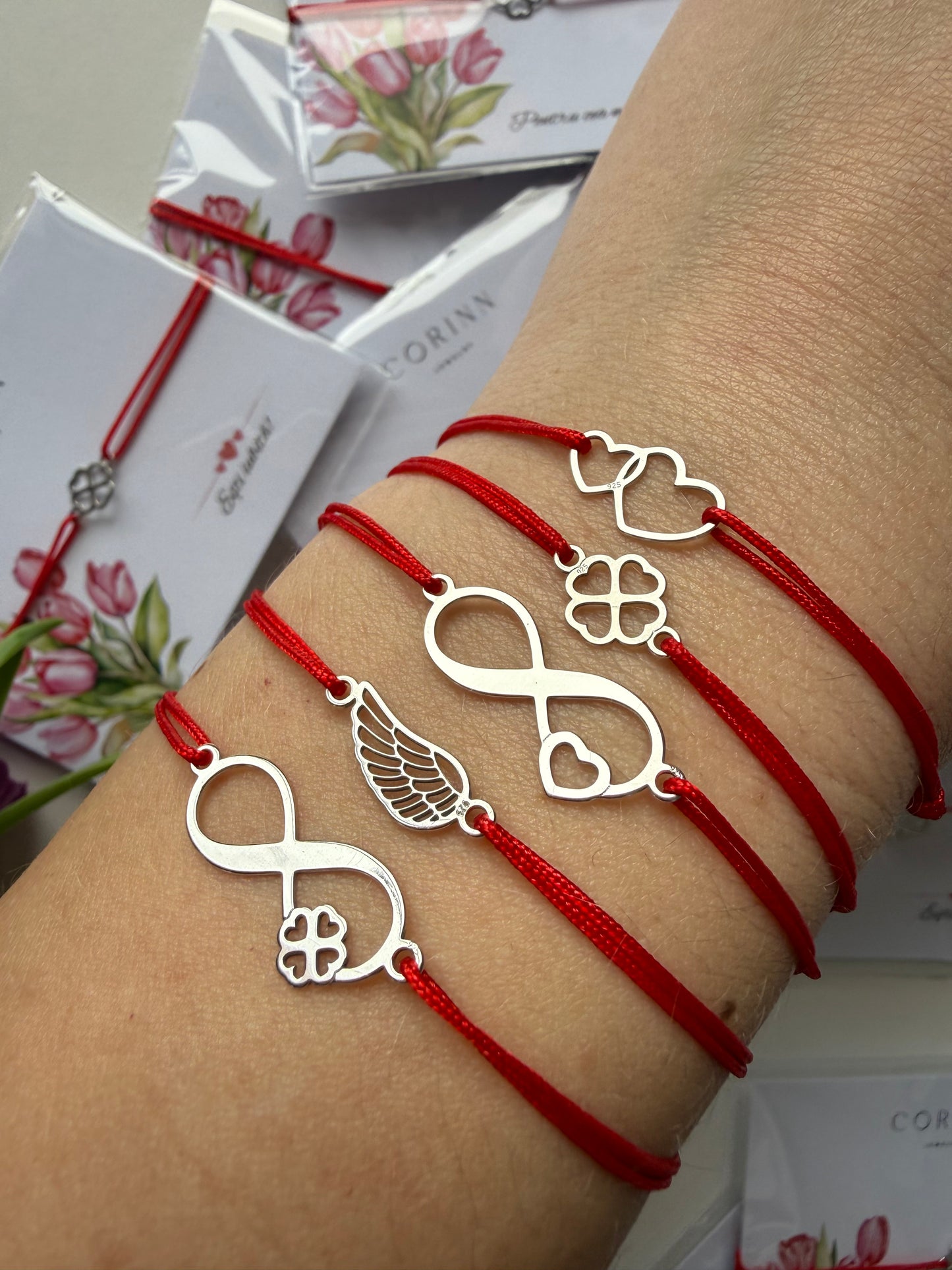 Bratara Martisor cu Infinit si Inima din Argint 925