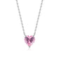 Lantisor din argint 925 Pink Crystal