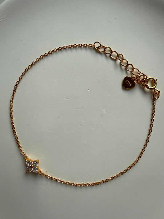 Bratara mini-floare din Argint 925