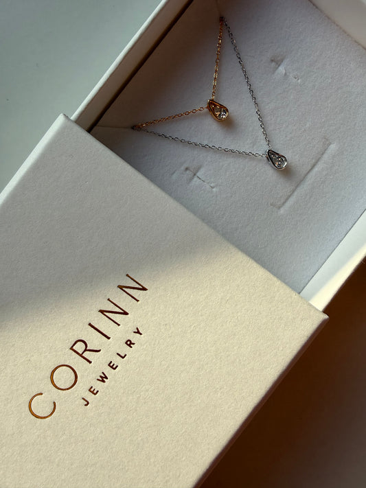 Colier Pear din Argint 925