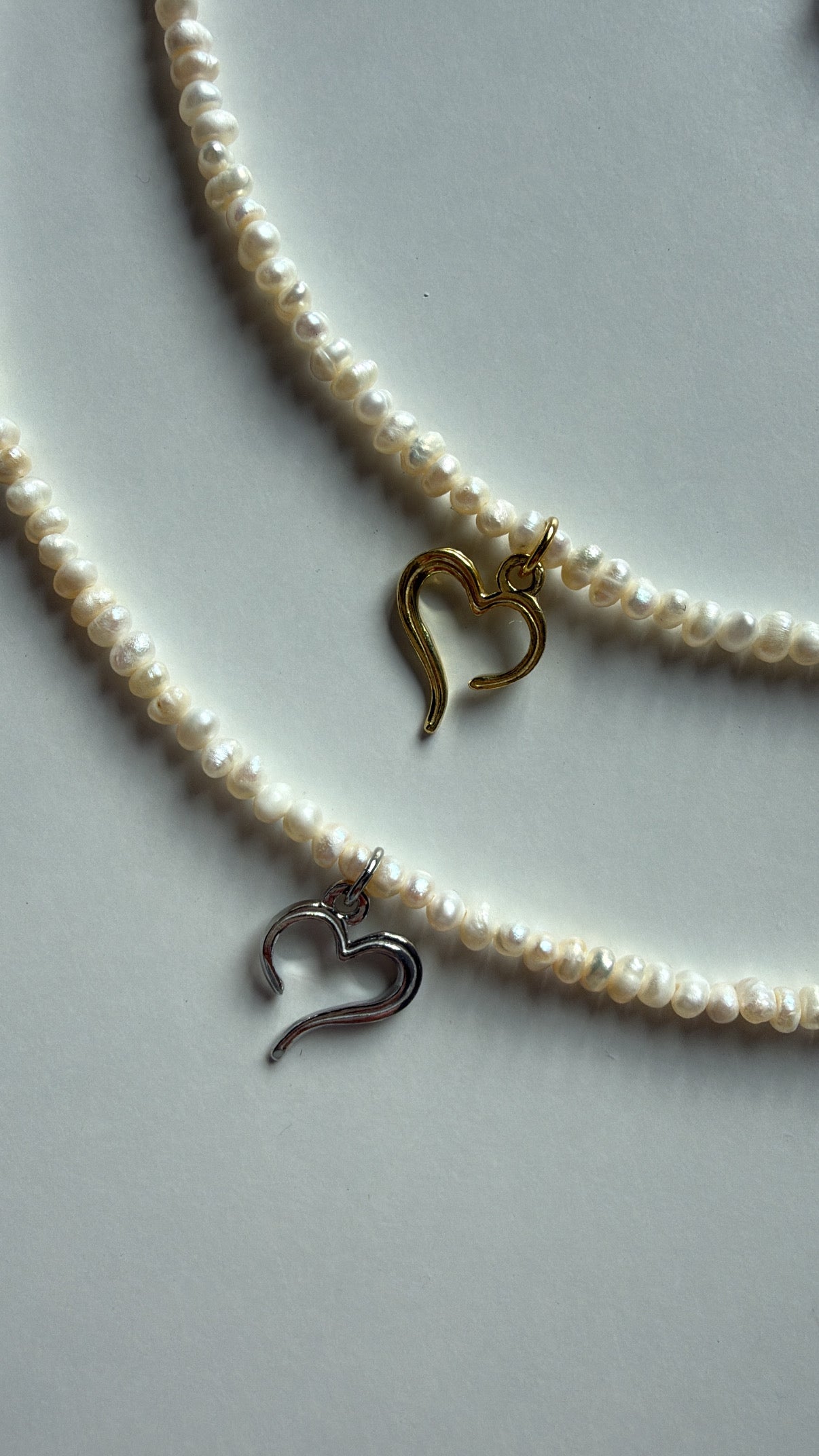 Colier Pearl Heart din Argint 925 cu perle de cultură