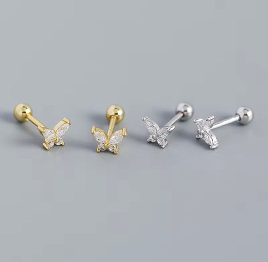 Cercei Sparkling Butterfly din Argint 925