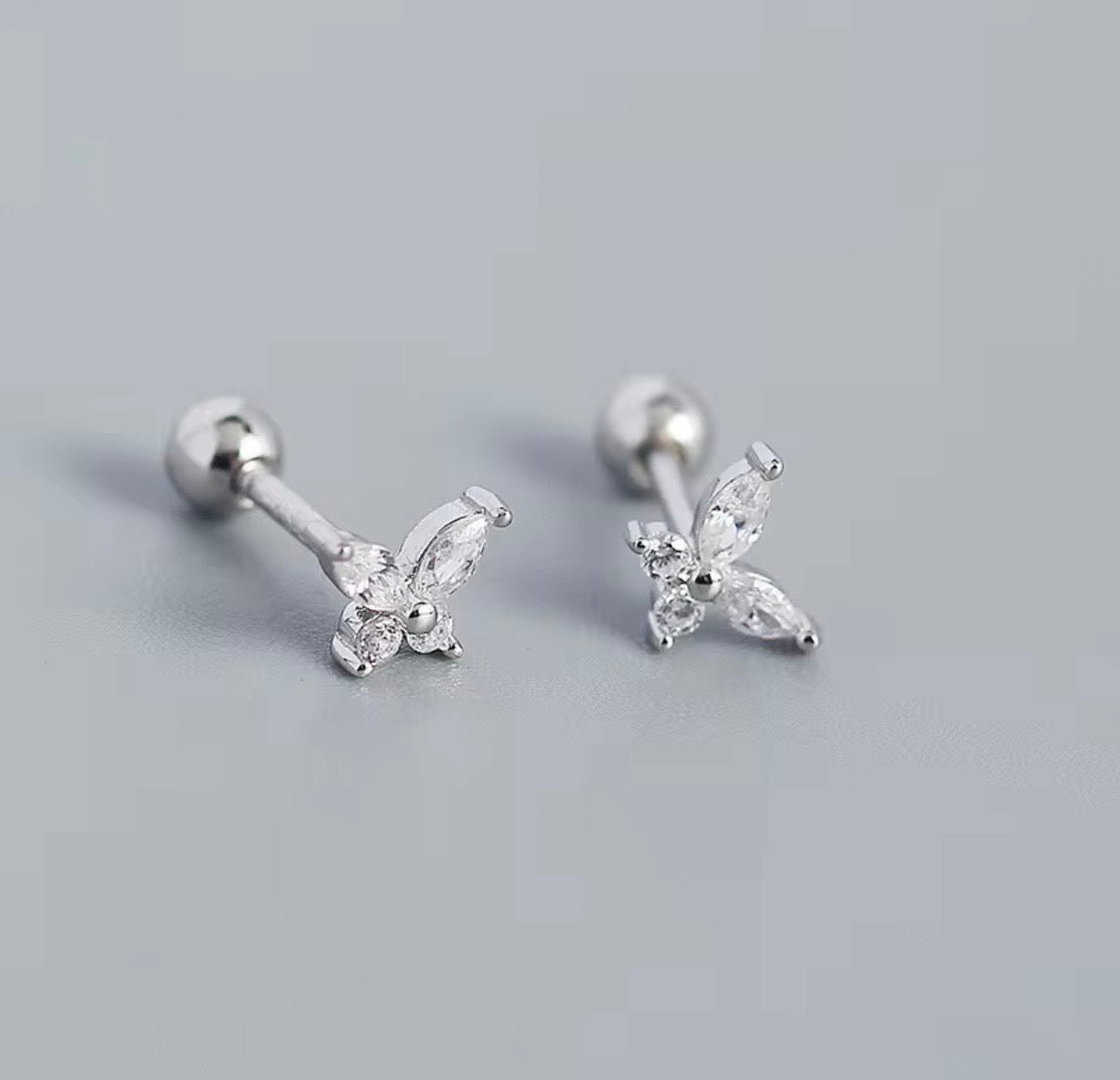 Cercei Sparkling Butterfly din Argint 925