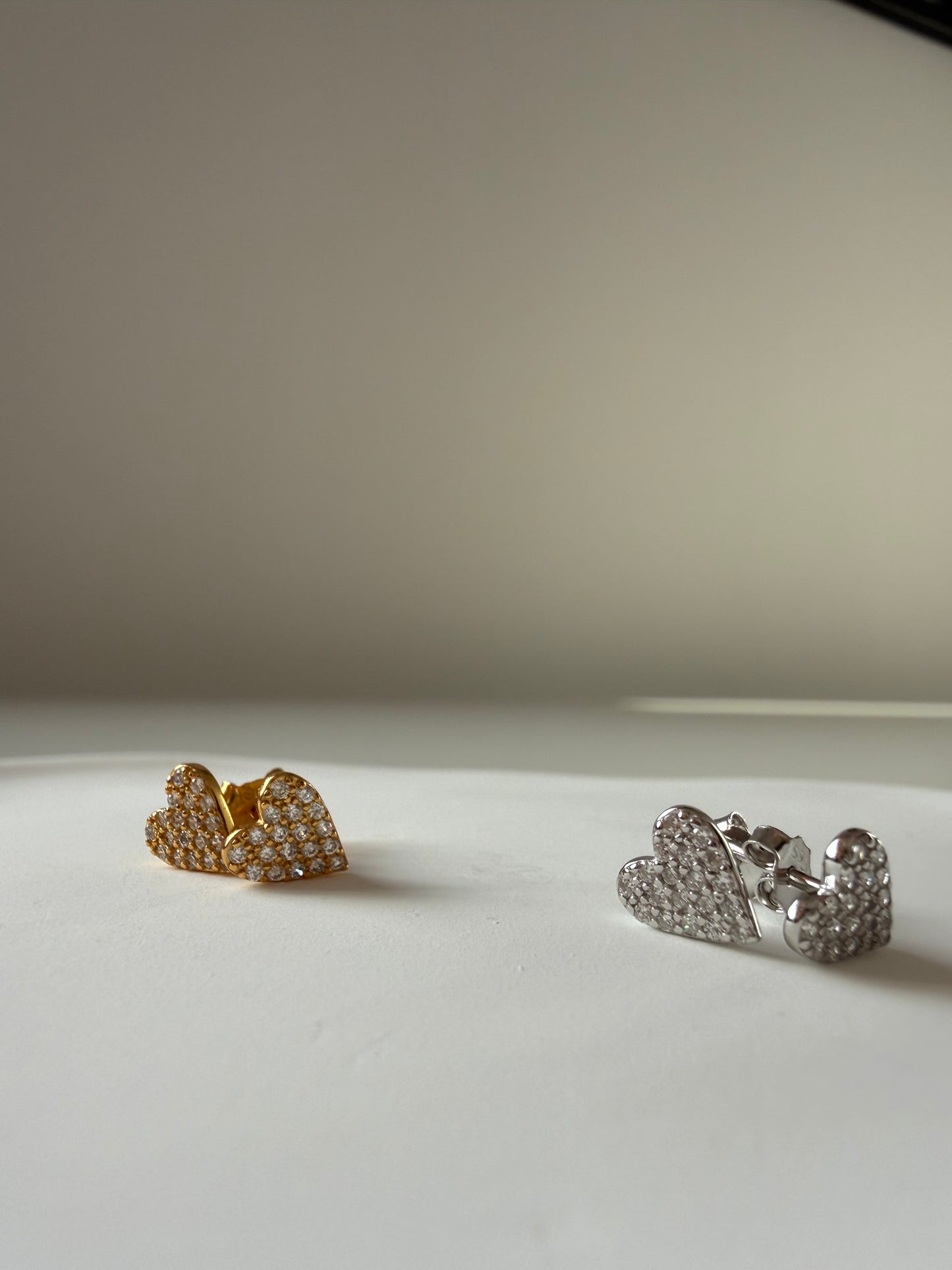 Cercei Shiny Heart din Argint 925