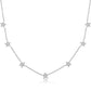 Colier din argint 925 cu stelute si pietre de zirconiu Full Shiny Stars