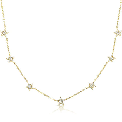 Colier din argint 925 cu stelute si pietre de zirconiu Full Shiny Stars