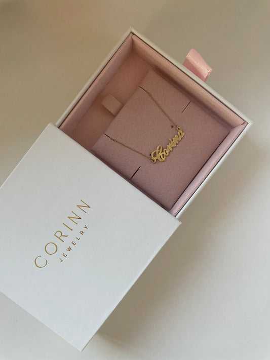 Colier cu nume personalizat din Aur 14k