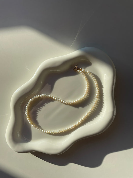 Colierul Small Pearls cu perle naturale de cultura