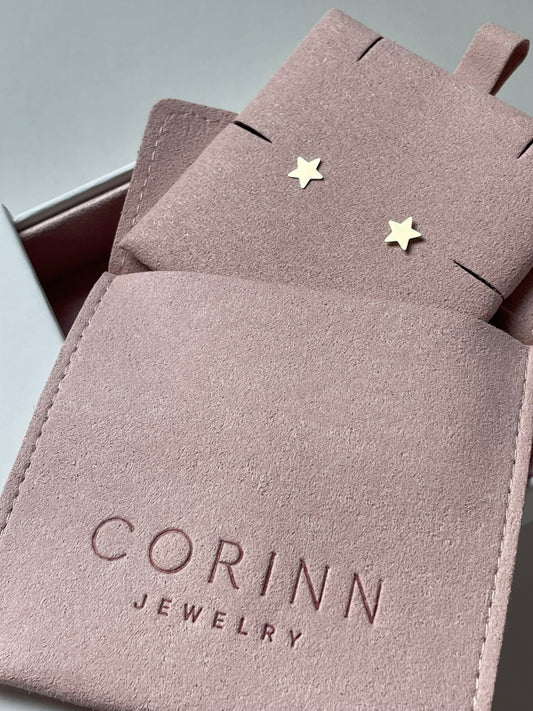 Stars - Cercei stelute din aur 14k